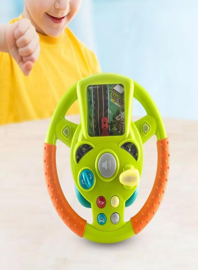Space Enterprises Steering Wheel Toy for Kids Simulation Driving Car Toy with Light & Sound Mode Experience The Fun of Driving Car Toys - Automatic Steering Wheel - Image 3